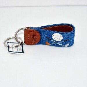 Smathers & Branson Golf Clubs Key Fob NWT  Details:  Tag: cotton  Trim: leather